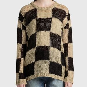 OPEN YY Chessboard Check Sweater